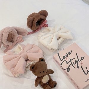 脹卜卜蝴蝶結背心 puffer ribbon vest (T001 c018)