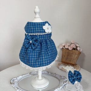 Camellia bow Lady (navy) X001 c049